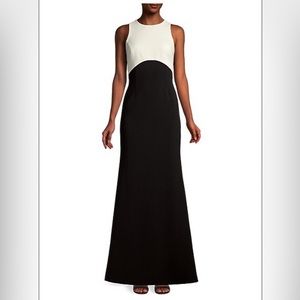 NWT Sachin + Babi Cherish Two-Tone A-Line Gown | size 6 | ivory and jet